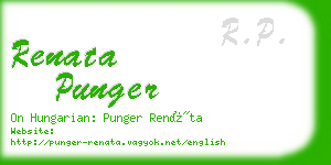 renata punger business card